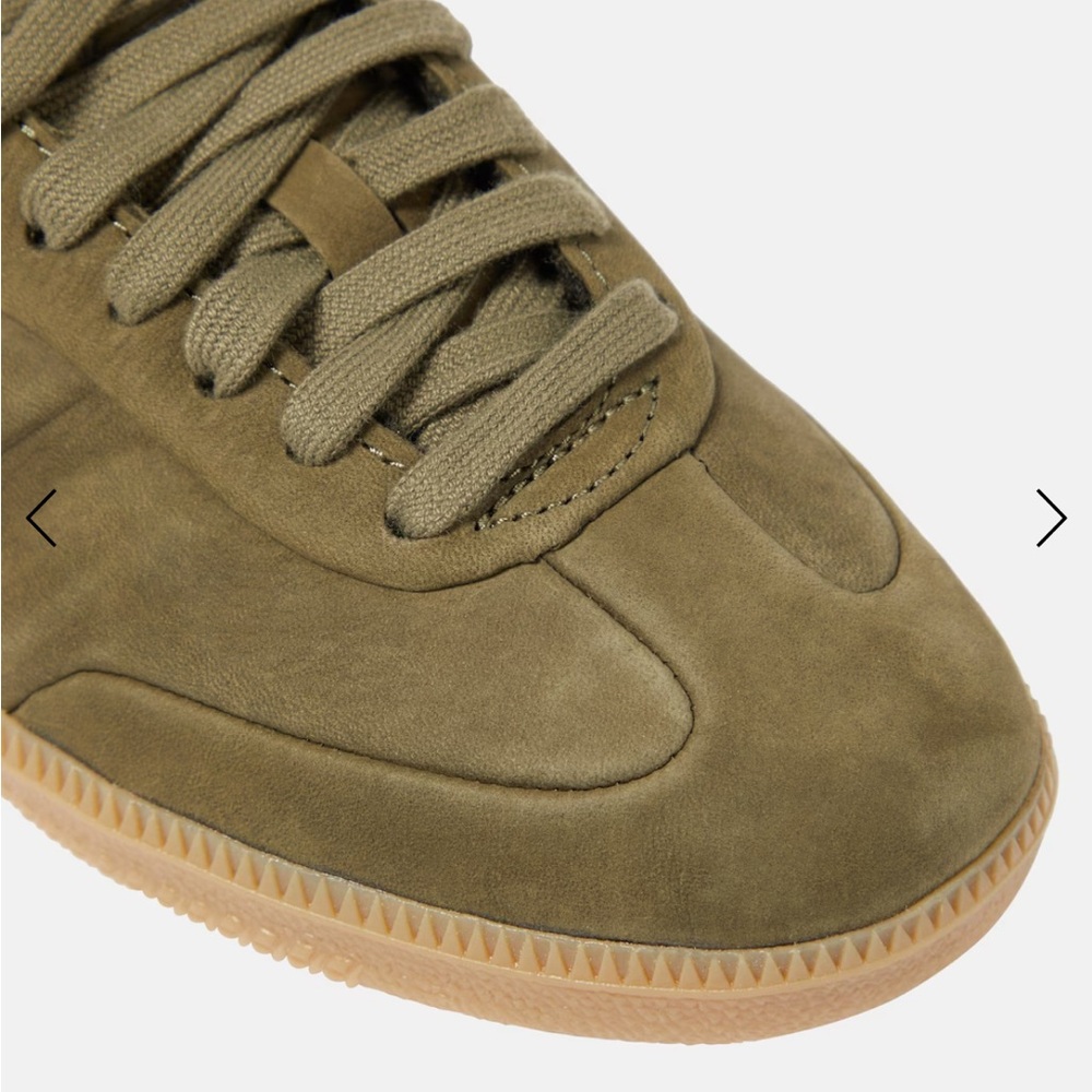 adidas Samba Olive Green Suede Sneakers - Picture 3 of 7